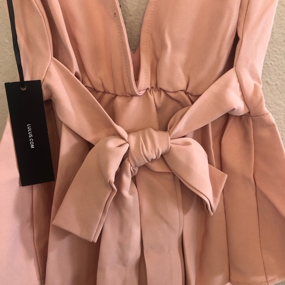 Lulus Simply Joyous Blush Sleeveless Peplum Top Size M - Picture 7 of 16